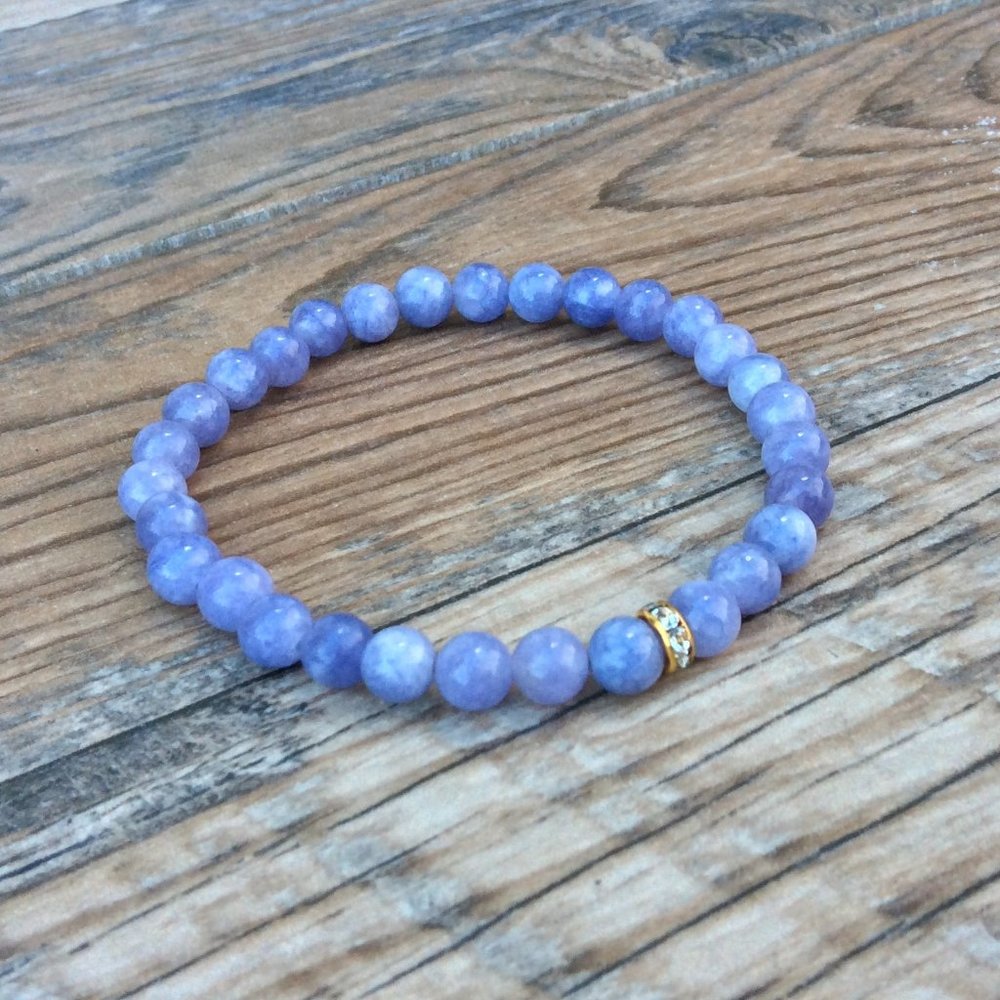 Angelite bracelet , healing bracelet, blue bracelet